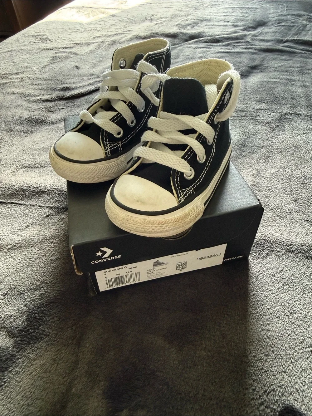 Converse Kids Black & White High-Top Sneakers
